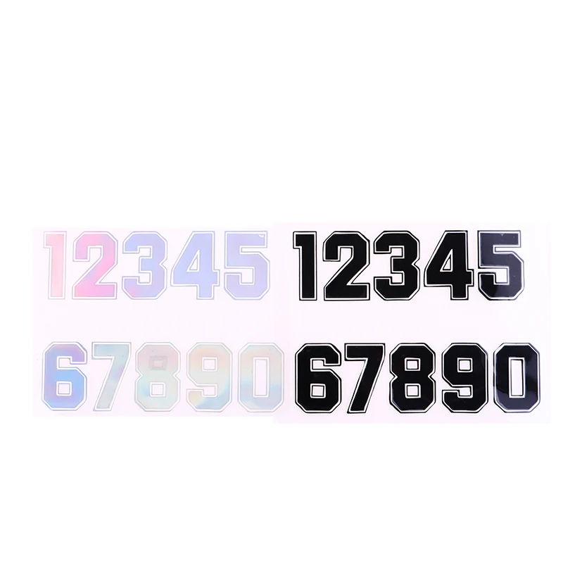 

Numbers 0123456789 Helmet Racing Vinyl Decals Motorcycle Accessories Sticker