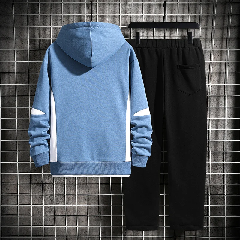 

Men Casual Tracksuit Hoodie Pants Outerwear Men Sets 2022 Winter Autumn Brand Men Track Suit Two Pieces Sets Streetwear Clothing