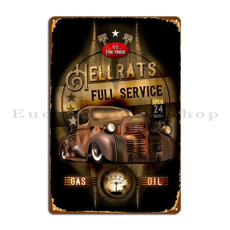 Хеллкрыс полный сервис крысы стержни металлический знак клуб Индивидуальный