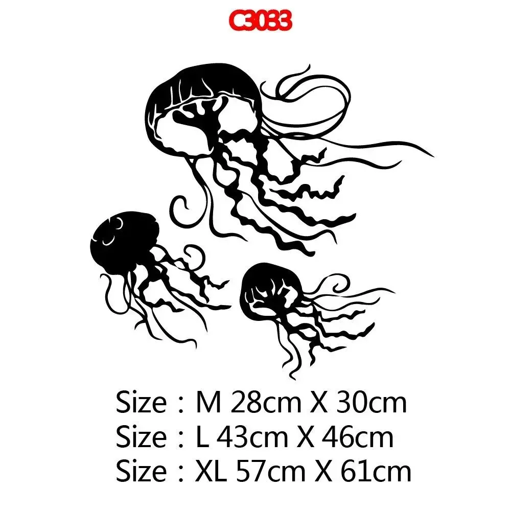 Прямая поставка Настенная Наклейка с Медузой украшение для дома аксессуары