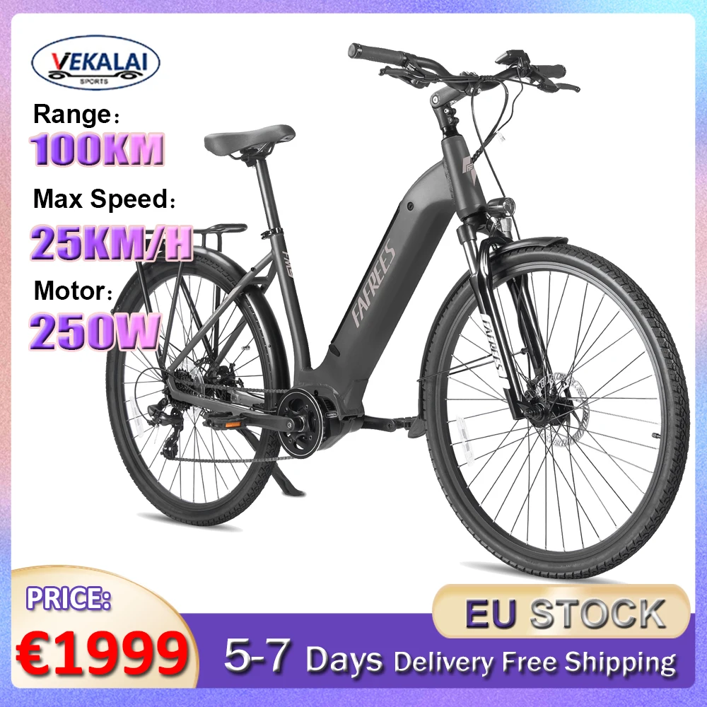 

FM9 Electric Bike Adults 250W 36V 15Ah Max Speed 25KM/H Shock Absorption LCD Display MTB Mountain E-bike City Electric Bicycle