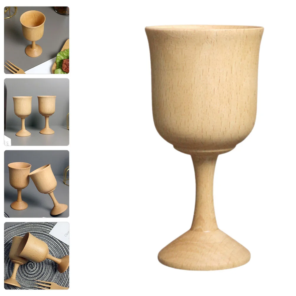 

Wooden Goblet Home Juices Cocktail Decorative Goblet Goblet Cup Bar