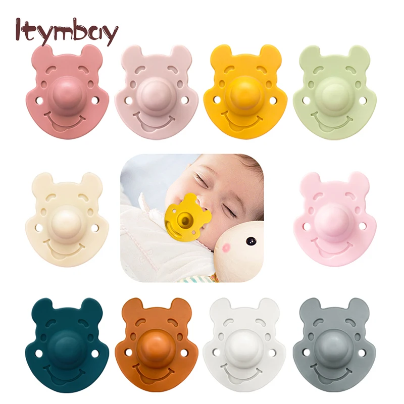

1Pc Food Grade Silicone Baby Pacifier Newborn Soother Dummy Nipple Infant Nursing Chewing Care Toys Baby Accessories