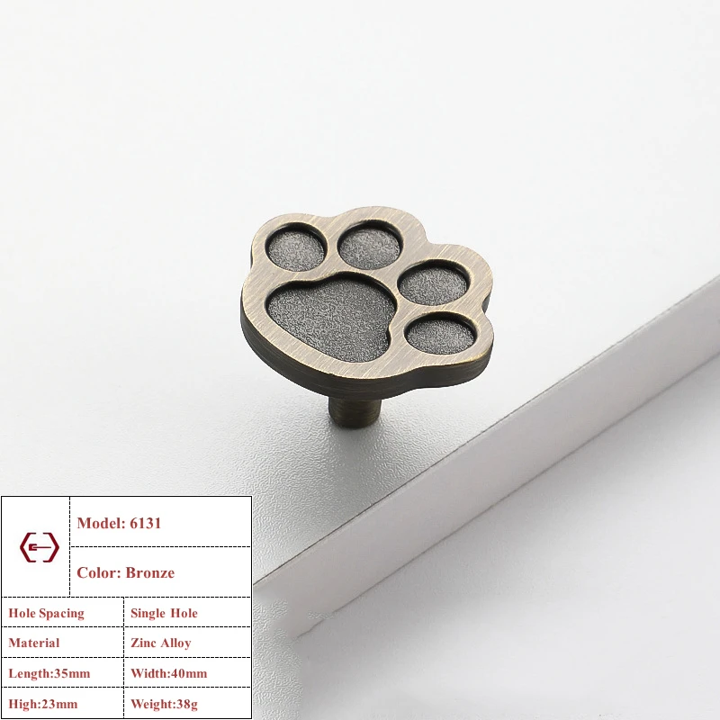 

Ручка для шкафа LSTABAN медведь цинковый сплав