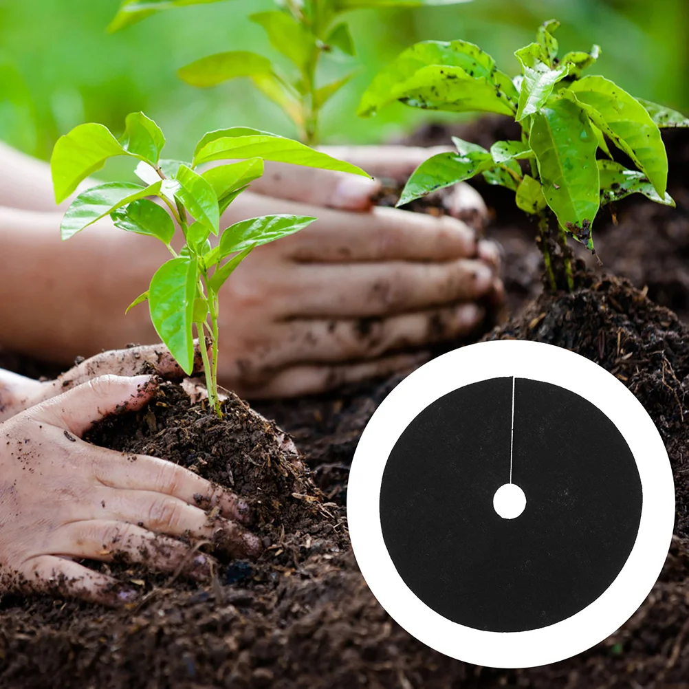 

Control Ring Anti Tree Round Cloth Cover Mulch Barrier Landscape Rings Fabric Garden Gardening Mat