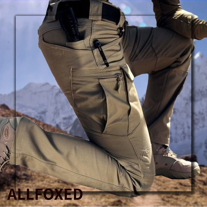 

City Military Tactical Pants Men Special Combat Trousers Multi-pocket Waterproof Wear-resistant Casual Training Overalls 2021
