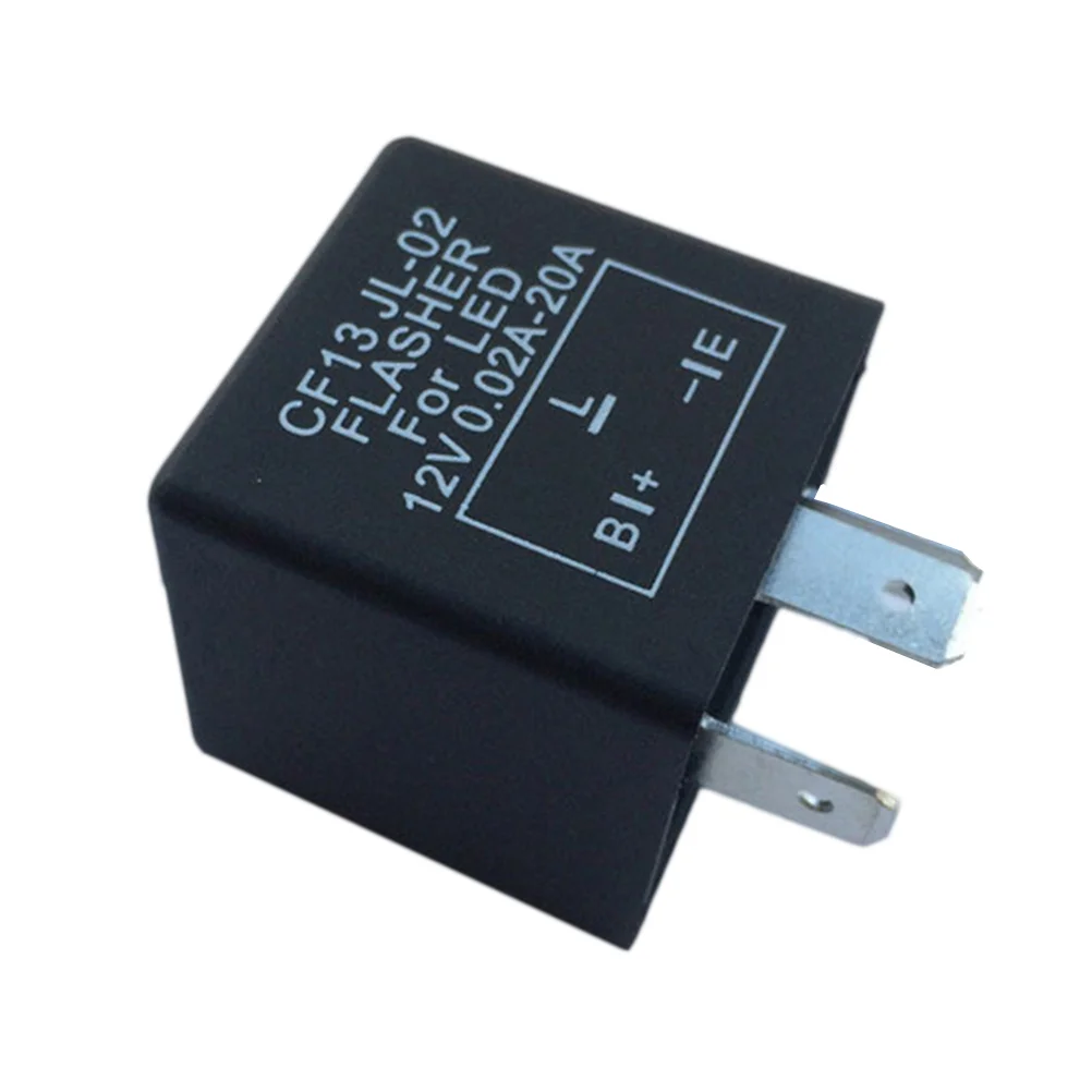 

3-Pin Unadjustable CF13 JL02 LED Flasher Relay Turn Signal Hyper Flash Blinking