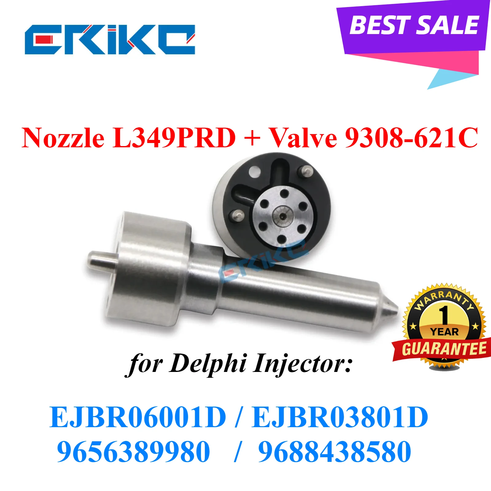 Форсунка L349PRD Клапан 9308-621C Ремкомплекты 7135-617 для инжектора Delphi EJBR03801D EJBR06001D 9656389980