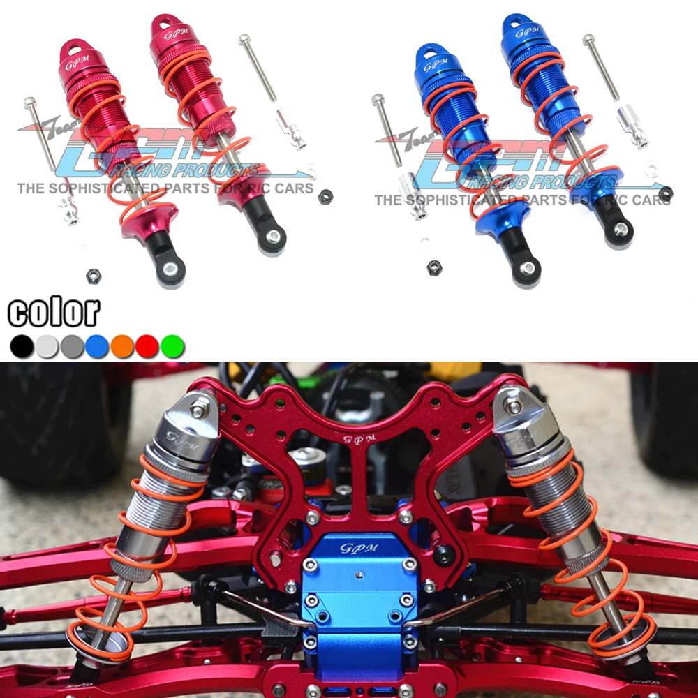 

GPM ARRMA 1/8 SENTON TYPHON 6S Аксессуары для обновления Monster Truck металлический алюминиевый сплав 100 мм передние амортизаторы перед демпфером