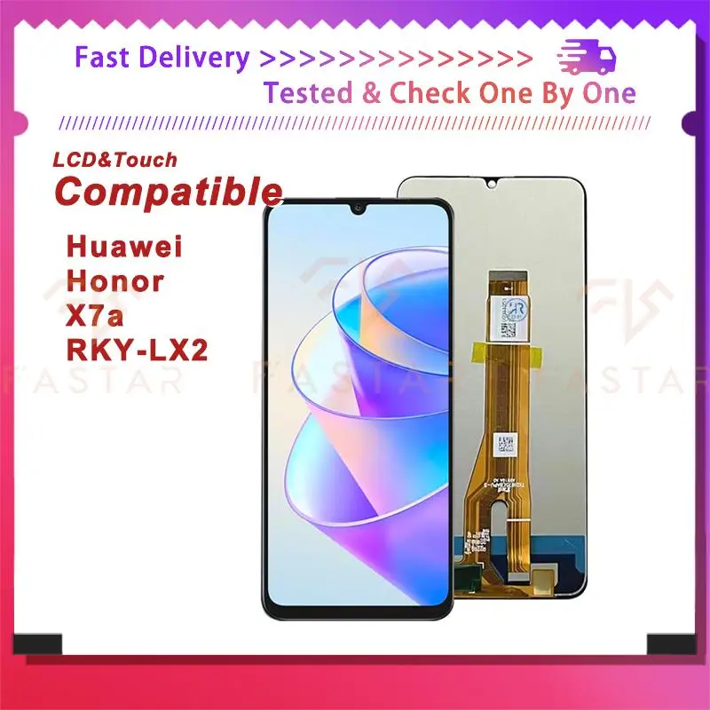 

Оригинальный ЖК-дисплей для Huawei Honor X7a RKY-LX2, сенсорный дигитайзер в сборе, замена экрана телефона X7A LCD