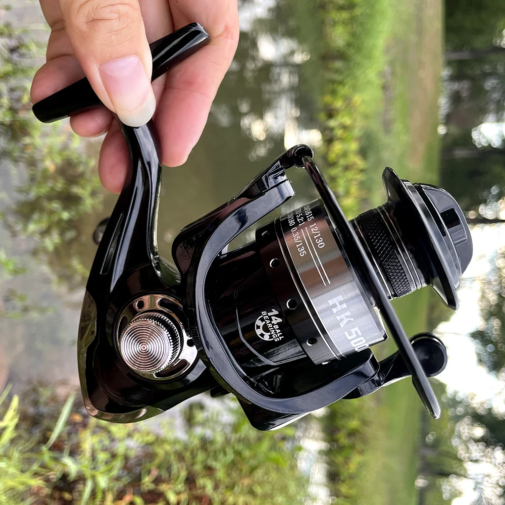 

GHOTDA High-quality Spinning Reel 2000-7000 Coil Lightweight Saltwater Fresh Water Lake Lure Fishing Reel 5.2:1 Gear Ratio