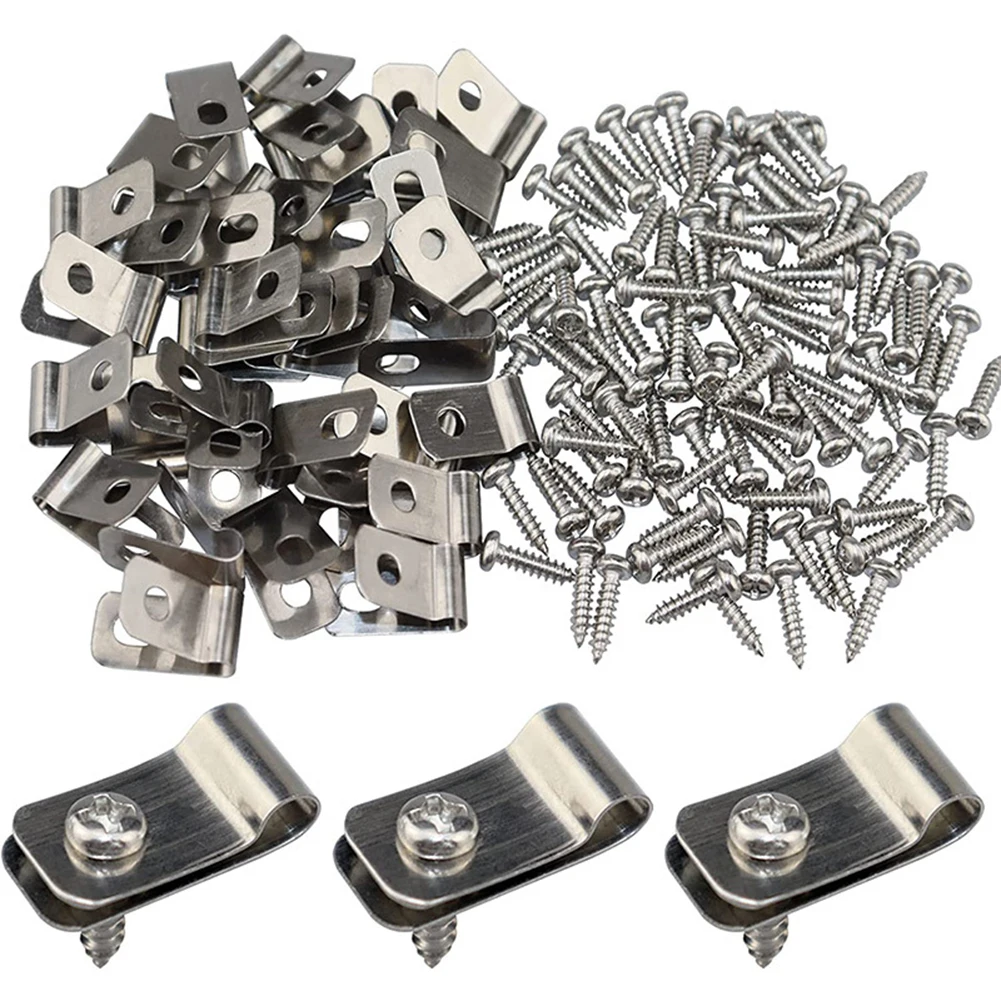 

High Quality Fence Wire Clamps Farm Clamp 200/400pcs Agricultural Clip Aluminum Fencing Mounting Clips Stainless Steel