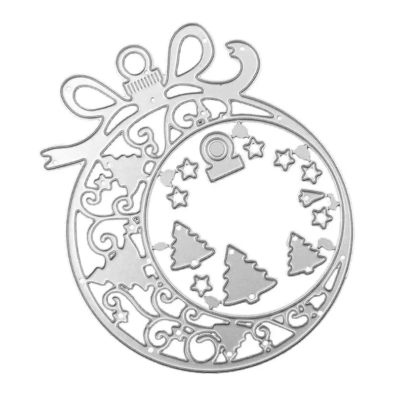 

Christmas Bell Metal Die Cuts Border Cutting Dies Cut Stencils DIY Scrapbooking