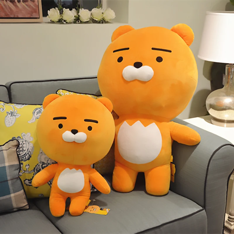 50cm Kawaii Ryan Plush Toy Kakao Stuffed Doll Lovely Lion Sofa Cushion Bedside Decor Pillow Soothe Toy Xmas Gift for Kids