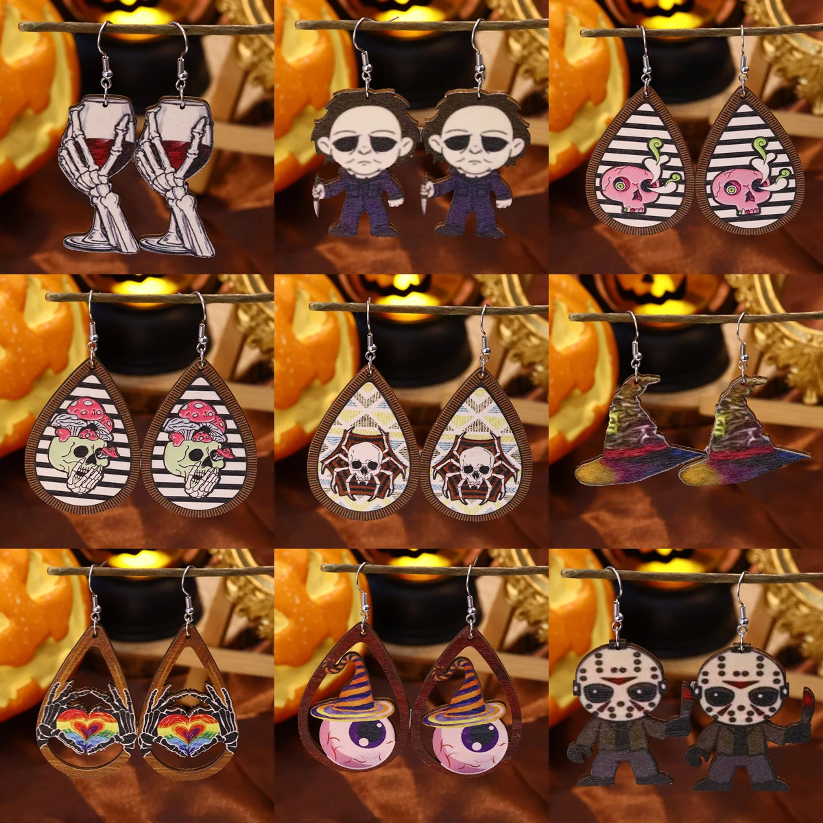 Новые висячие серьги в виде черепа и скелета на Хэллоуин для женщин, модные женские серьги-подвески в стиле панк, украшения на День святого Валентина, подарок 2023
