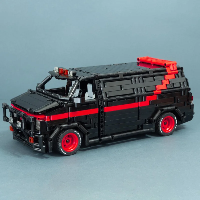 Технические строительные блоки, строительные блоки, блоки, городской полицейский участок, Нью-Йорк, 1983 GMC Vandura A-Team, 1710 деталей, игрушки, подарки