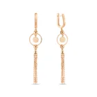 Золотые серьги, 585 пробы,  MIUZ Diamonds (Московский ювелирный завод)