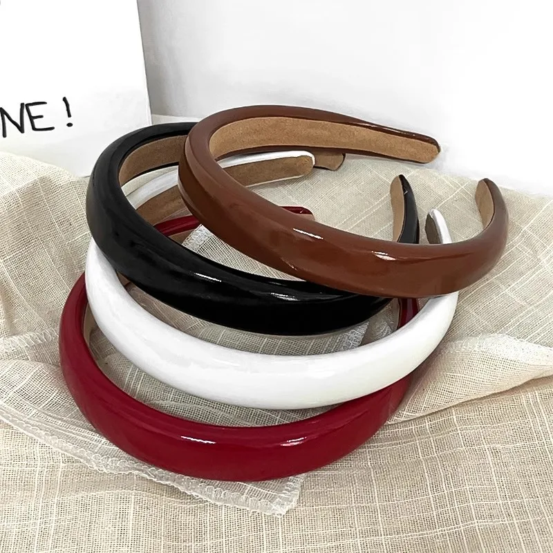Vintage Leather Sponge Solid Hairband For Women Simple Outside Hair Hold Headband Hair Hoop Hair Band Fashion Hair Accessories (art.: 3920ca9dfb80b) - 3920ca9dfb80b