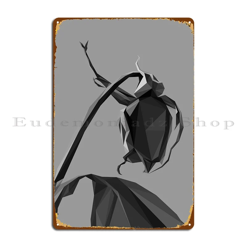 

Мертвая Роза в Lowpoly, металлический знак, винтажные таблички, гараж, кинотеатр, оловянный знак, плакат