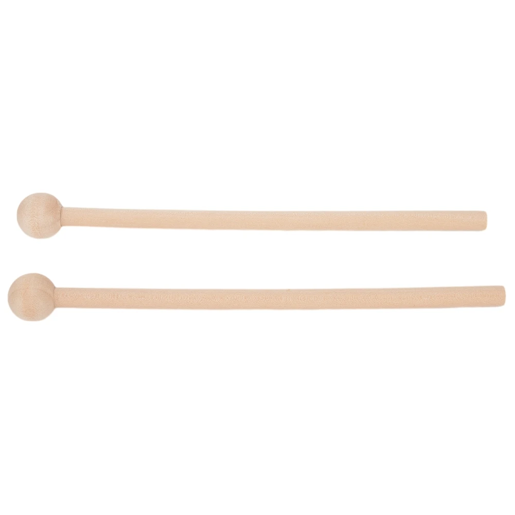 

Brand New Musical Instruments Drumsticks Mallets 19cm Resonator Bells Wood Color For Beginners Good Touch Feel