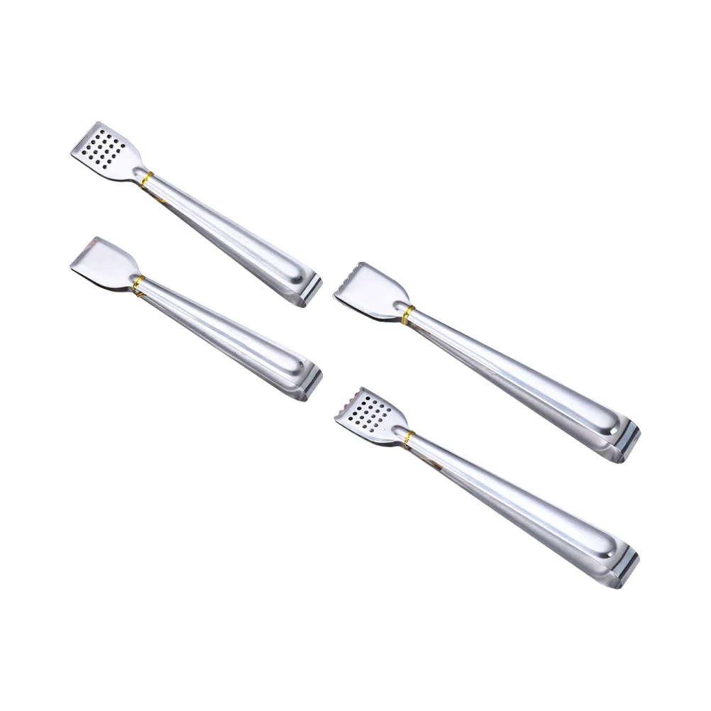 

4 Pcs Food Clip Stainless Steel Food Clamp Practical Food Clamp Kitchen Bread Tong