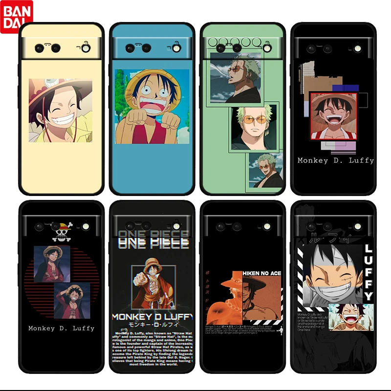 

ONE PIECE Sunshine Boy Shockproof Cover For Google Pixel 6 6A 5 4 5A 4A XL Pro 5G Fundas Soft Black Phone Case Cover Coque Capa