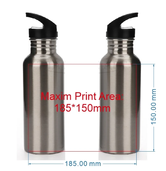 Стальная бутылка 600 мл сделай сам логотип фото название индивидуальное