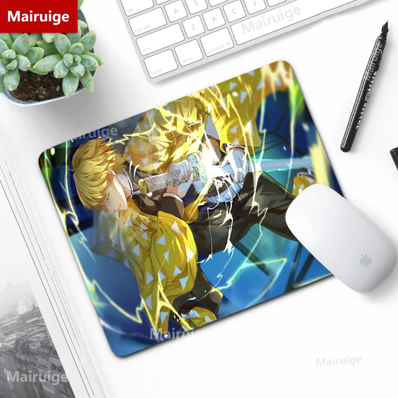 Прямая поставка, маленький резиновый коврик для мыши Zenitsu, игровые аксессуары, коврик для мыши для рассекающего демонов, коврик для игры в аниме Kaeyboard, коврик для настольного компьютера LOL CSGO