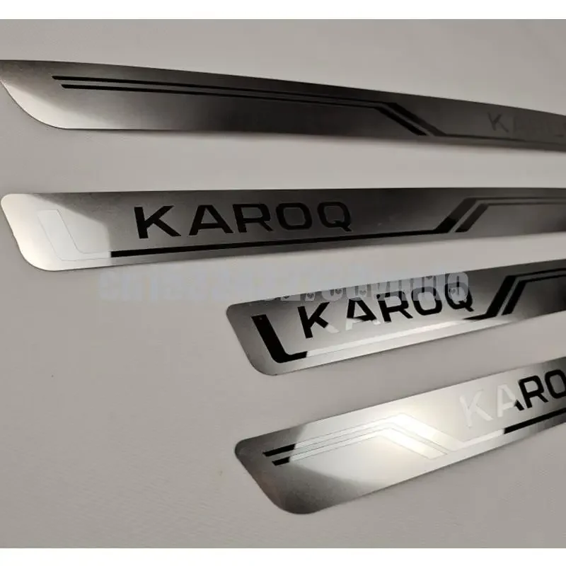 Новая модель Накладка на порог двери для Skoda KAROQ 2017- 2021 защитные аксессуары из