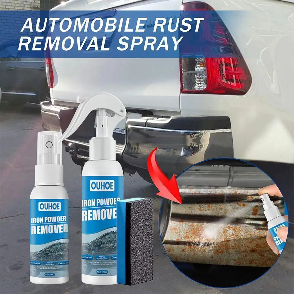 

Car Rust Stain Remover Spray Multifunctional Car Rust Window Rust Derusting Converter Car Rust Auto Converter Remover Spray F8R2