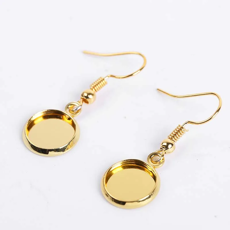 20 шт. 6-20 мм золотого цвета с одной петлей круглый кабошон подставка для подставки