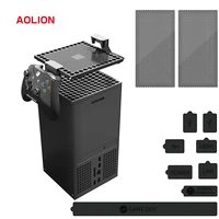 dust filter cover for xbox series x aolion xbox series x accessories top back dust filter cover holder silicone plugs