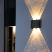modern remote control dimmable led wall lamp outdoor ip65 up down garden light living room porch stair wall sconce lighting