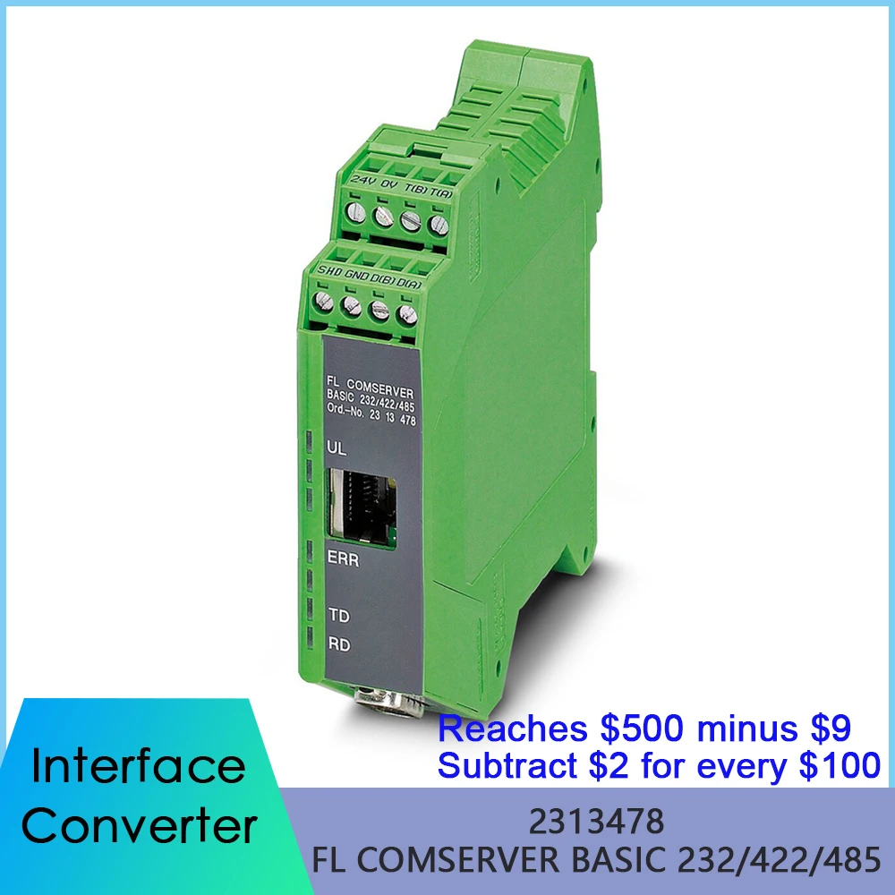 

High Quality 2313478 FL COMSERVER BASIC 232/422/485 Interface Converter For Phoenix Support TCP And UDP Fast Ship
