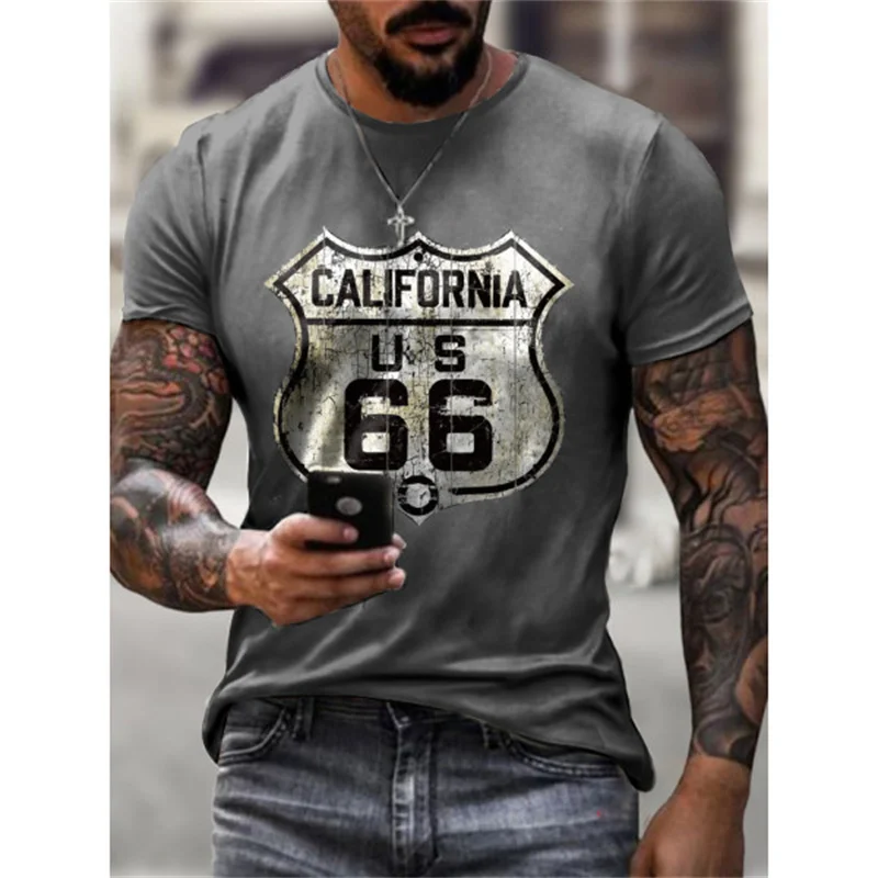 

Summer new hot solid color printing men's short-sleeved tops handsome high-quality design tide casual breathable thin T-shirt bo
