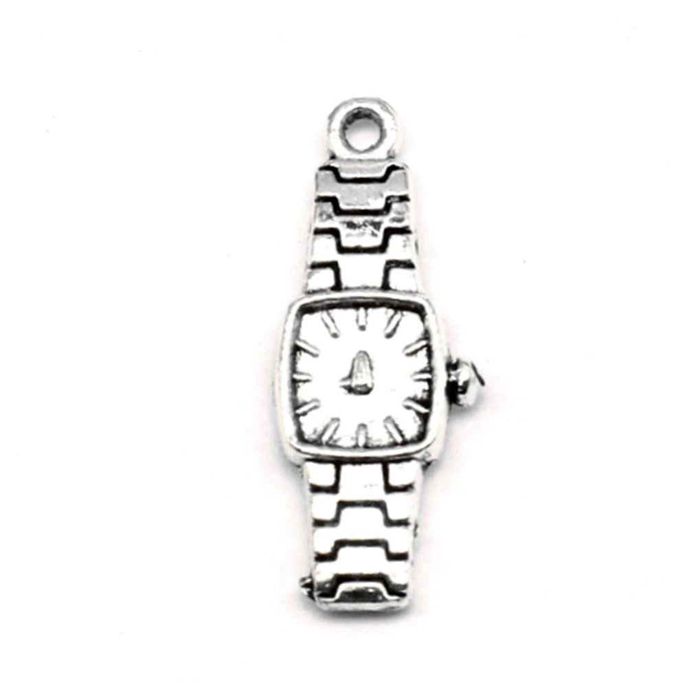 

100pcs Wholesale Jewelry Lots Watches Charms Pendant Supplies For Jewelry Materials 9x28mm