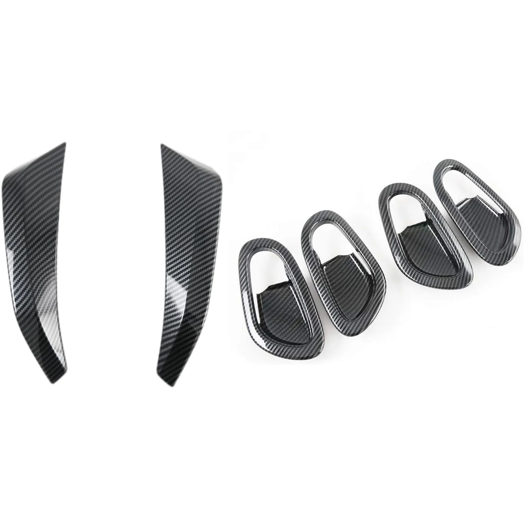 

Door Handle Bowl Frame Cover Trim with Center Console Instrument Panel Cover Trim,for Nissan Navara NP300 2016-2021