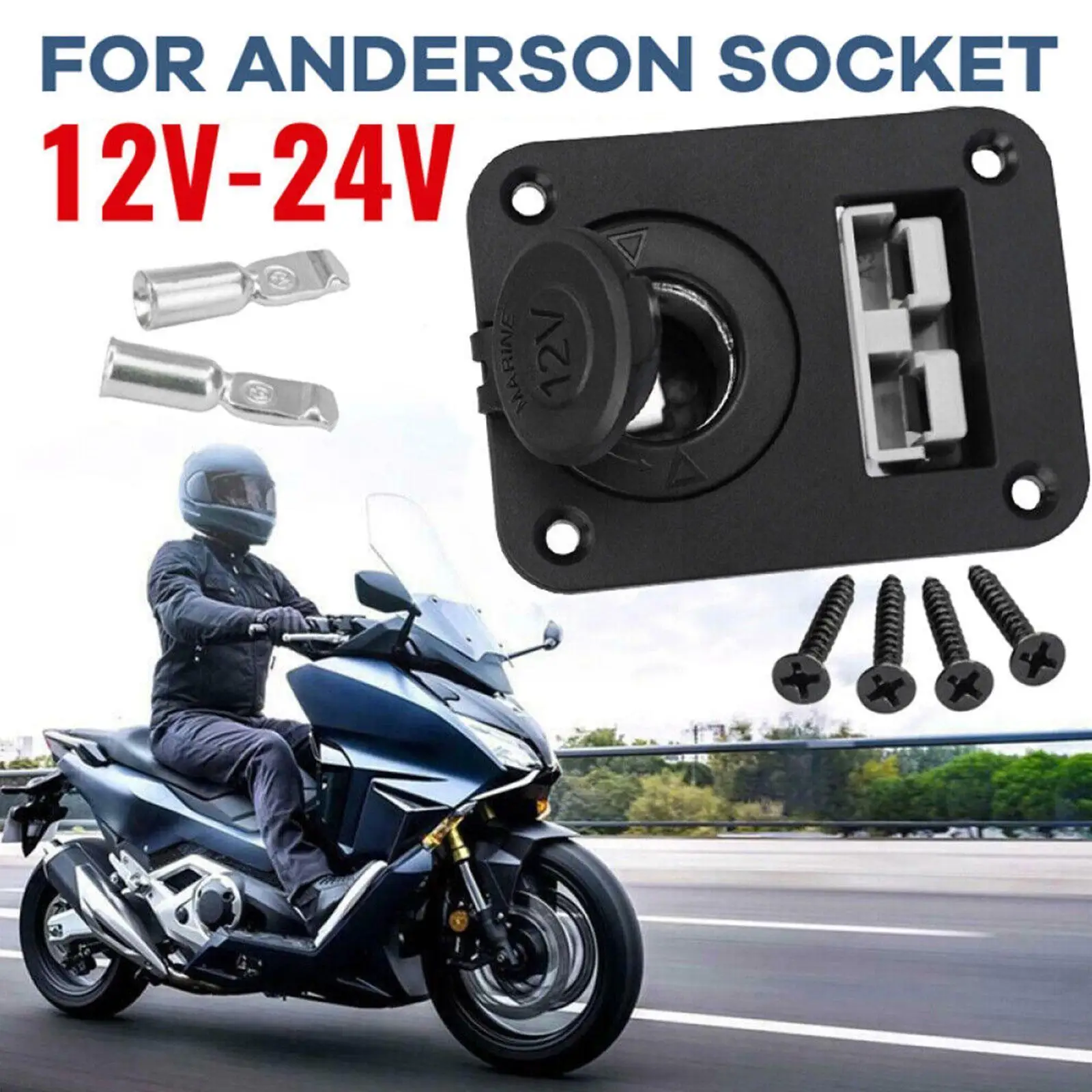 

Зарядное устройство для прикуривателя, 2 в 1, с утопленной пластиной для автофургона, лодки, грузовика, мотоцикла I4N7