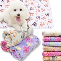 soft and fluffy high quality pet blanket cute cartoon pattern pet mat warm and comfortable blanket for cat and dogs pet supplies