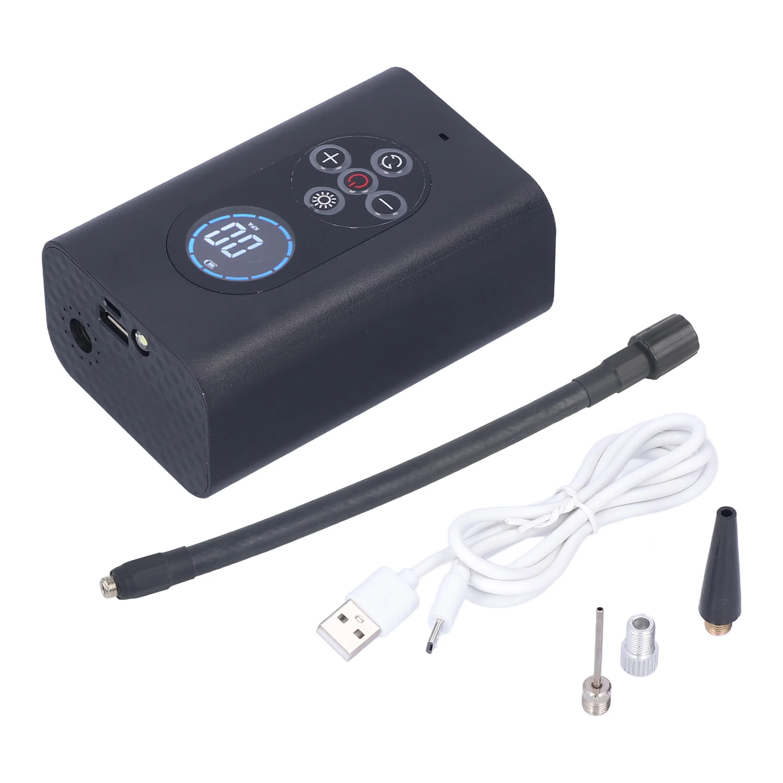 

150PSI Portable Wireless Tire Inflator Air Pump Auto Stop Rechargeable with LED Light for Car Motorcycle