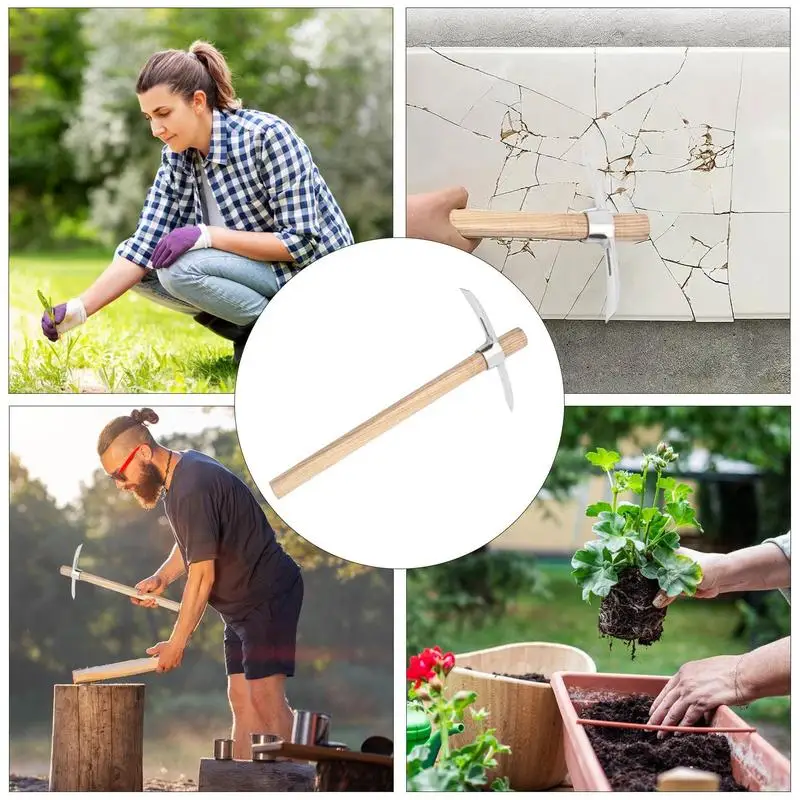 2 в 1 многофункциональный топор для сада из нержавеющей стали