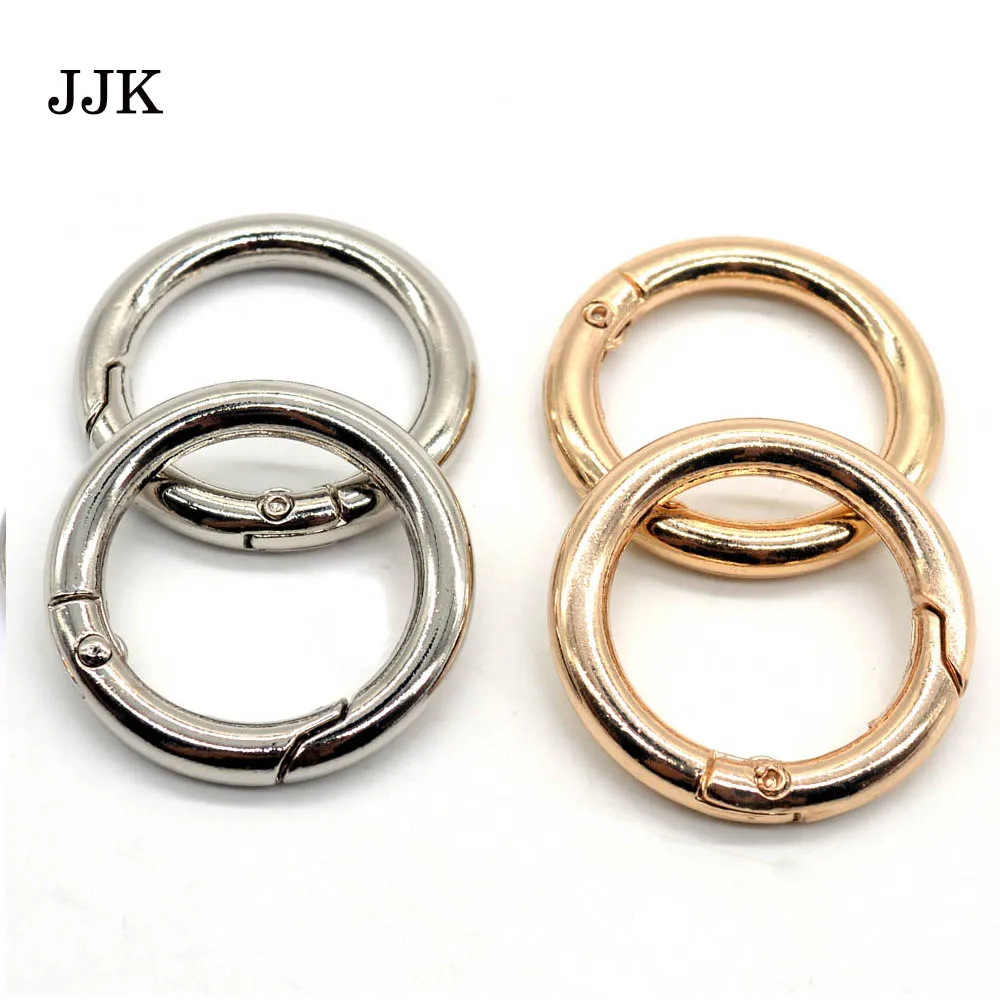 

20pcs/lot Spring Gate D O Ring Openable Keyring Leather Bag Belt Strap Buckle Snap Clasp Clip Trigger Accessories DIY