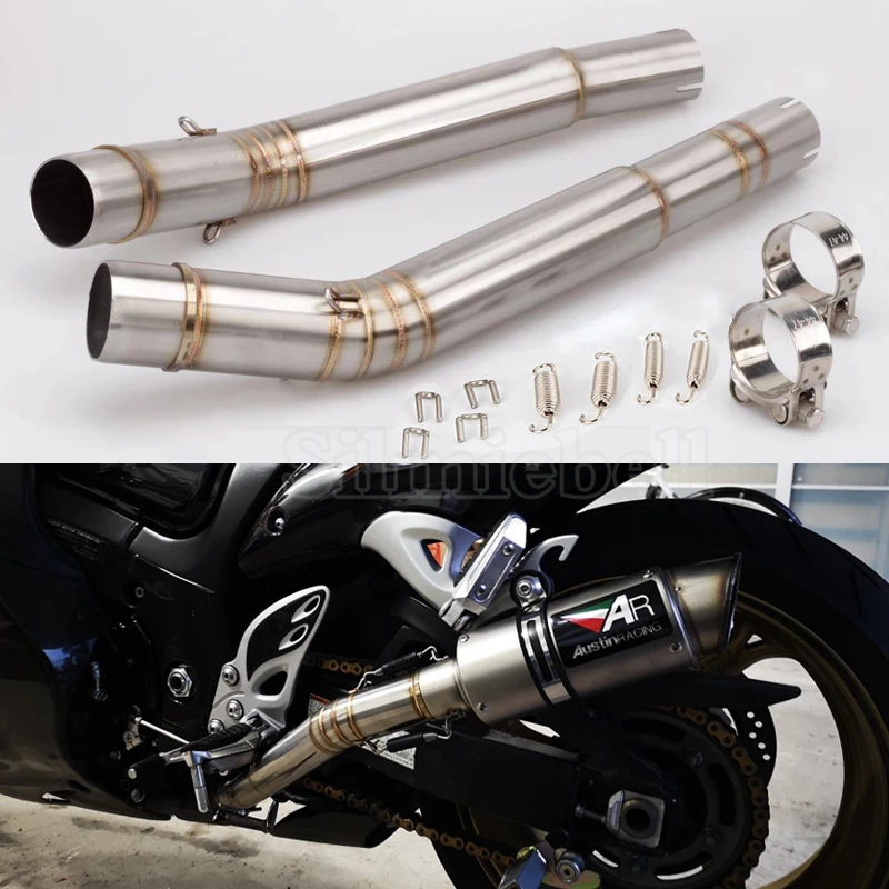 Выхлопная труба GSXR1300 для мотоцикла слипоны среднее соединение Соединительная