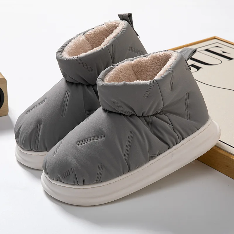 

Platform Boots for Women Winter 2022 Female Snow Boot Leisure Slip-on Thick Heels Chunky Round Toe Warm Plush Shoes Woman