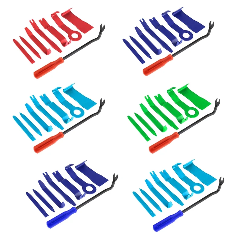 

Car Pry-Tool Kits with Storage Bag Interior Audio Panel Trim Removal Set Clip Pliers Fastener Pry-Disassembly Tool 8pcs
