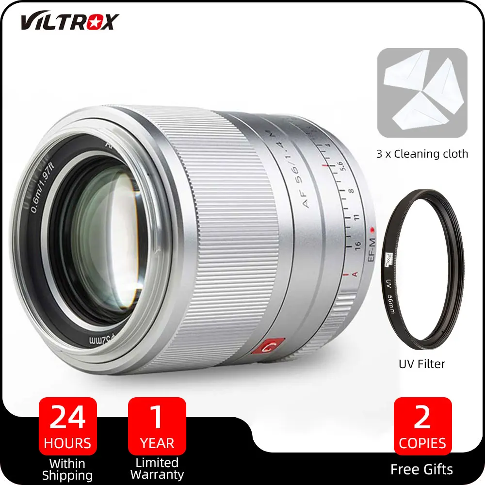 

VILTROX 23mm 33mm 56mm F1.4 Canon Lenses APS-C Auto Focus Large Aperture Portrait Lens for Canon EOS M Mount M6II M5 M100 EF-M