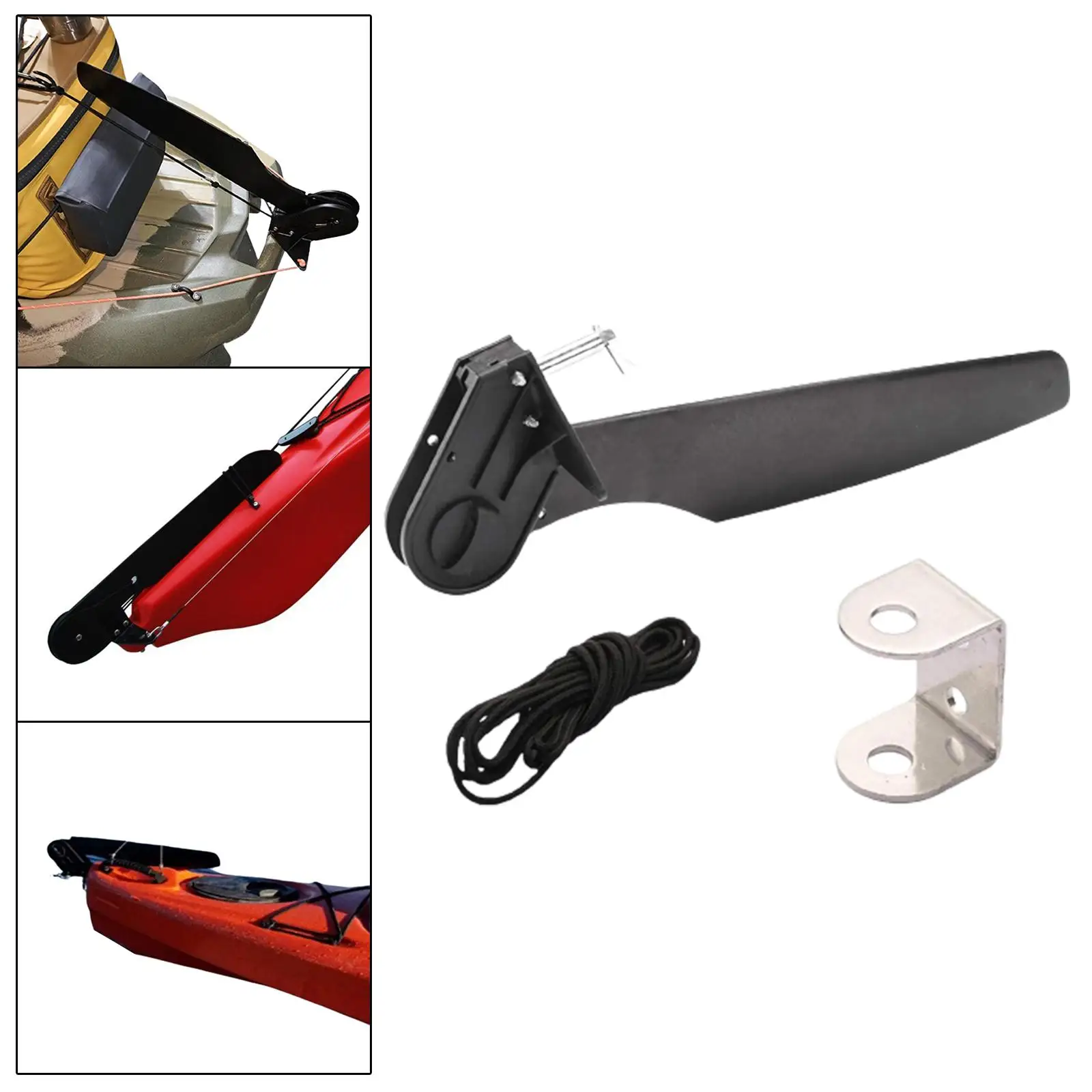 Rudder Replaceable Direction Control Lightweight Boat Rudder For Seayak Kayak Boating Supplies Rudder Bracket Angling Boat