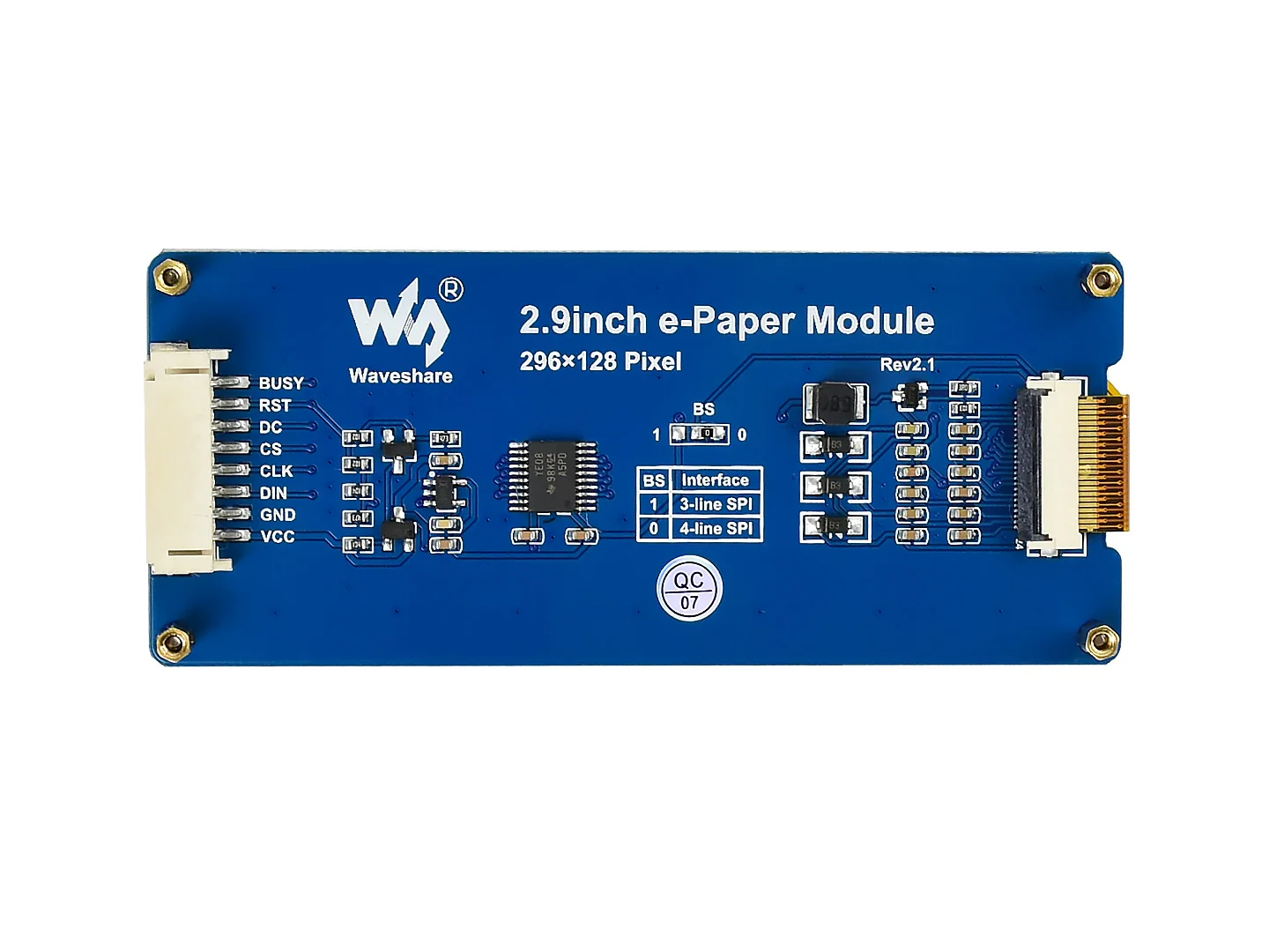 Модуль дисплея Waveshare 2 9 дюйма E-Ink разрешение 296*128 интерфейс SPI для Raspberry Pi Jetson Nano