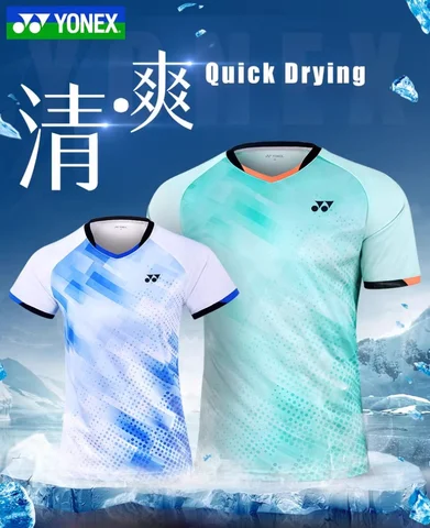 YONEX мужская спортивная футболка из полиэстера