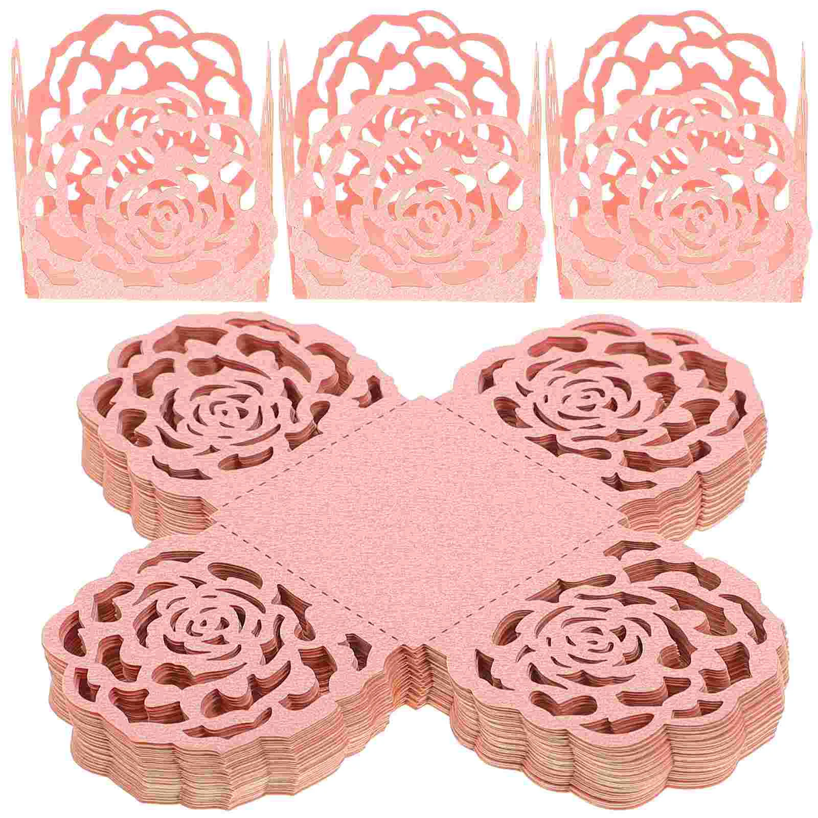 

Chocolate Paper Cups Liners Cupcake Candy Wrappers Tray Truffle Wrapping Wedding Wrapper Mini Packaging Boxes Baking Gold Party